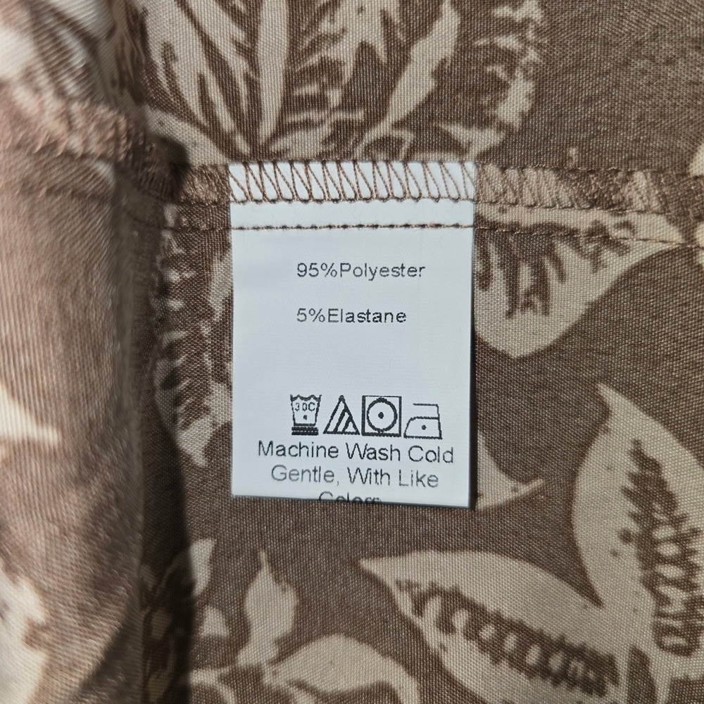 Rusttydustty Maxi Dress Small Womens Brown Floral Tiered Boho Embroidered V-Neck - Picture 10 of 11